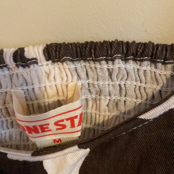 NWT Lone Star Cow Print Crop Top - Picture 4 of 5